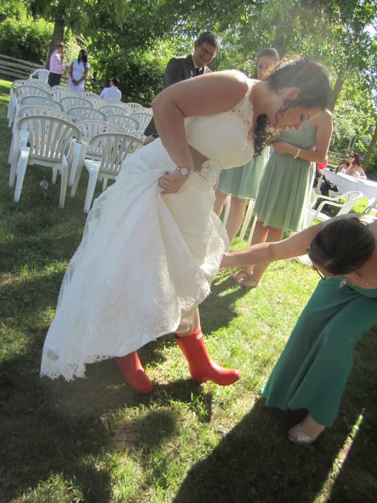 Orange boots! WHA!!