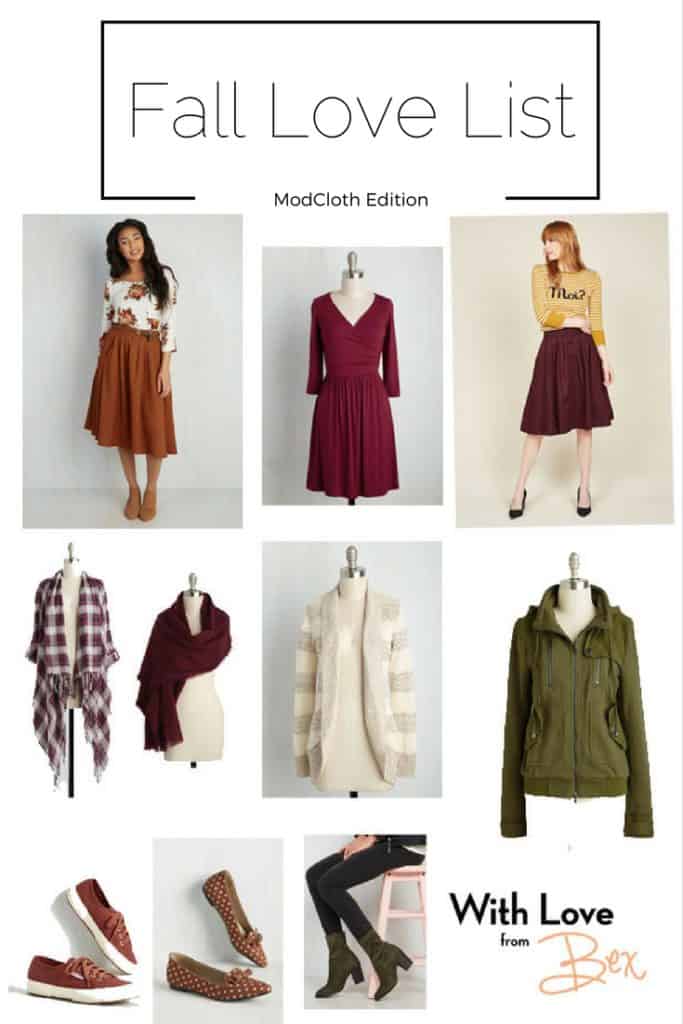 Fall Love List ModCloth Ed