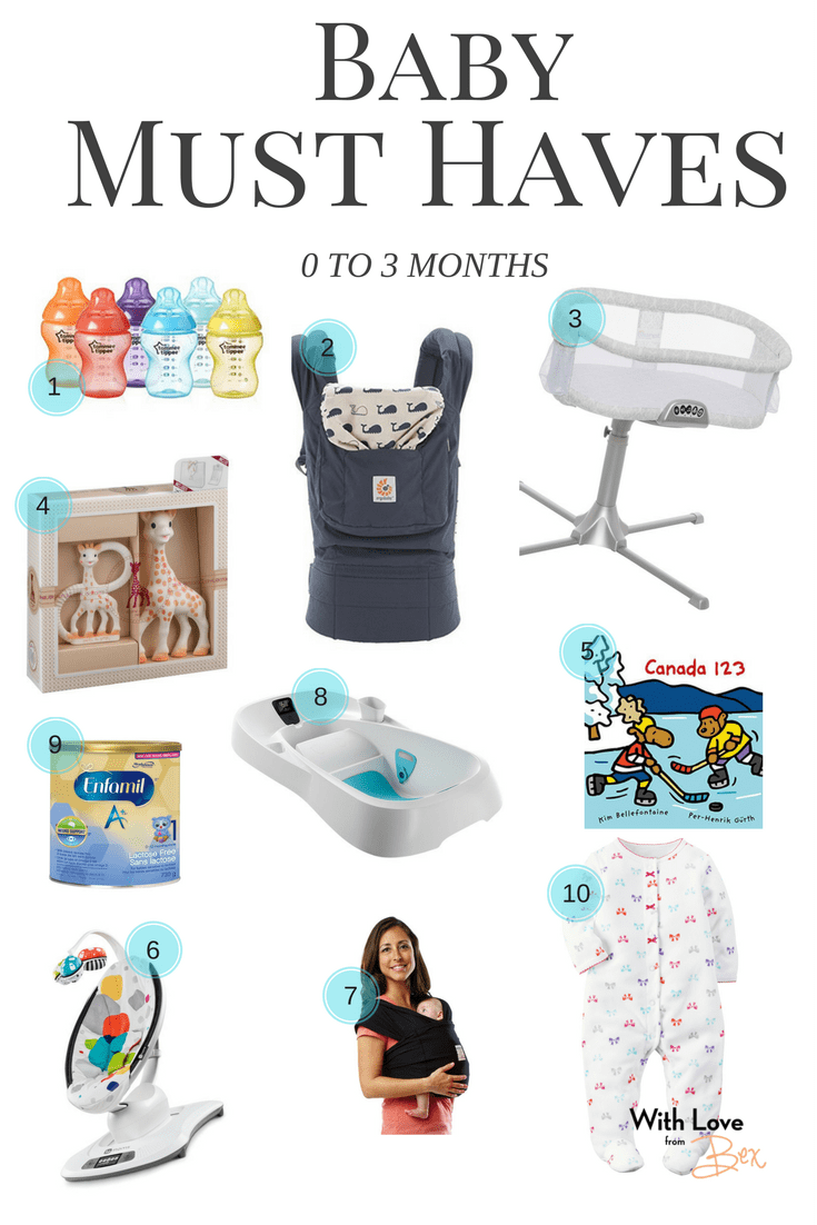 Baby Must Haves: 0 to 3 Months