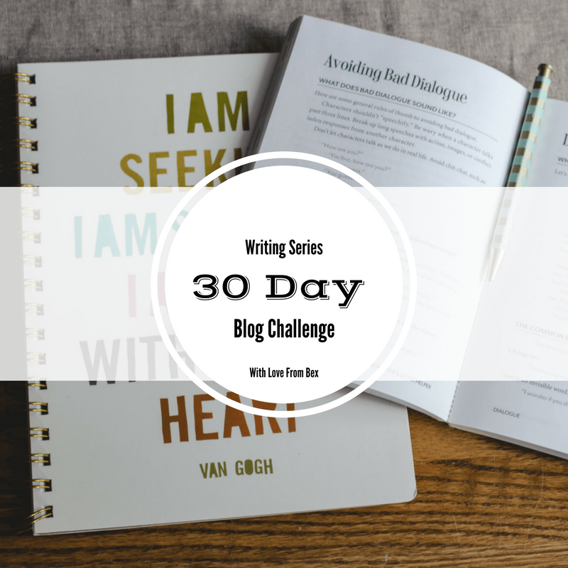 The 30 Day Blogging Challenge: Day 1