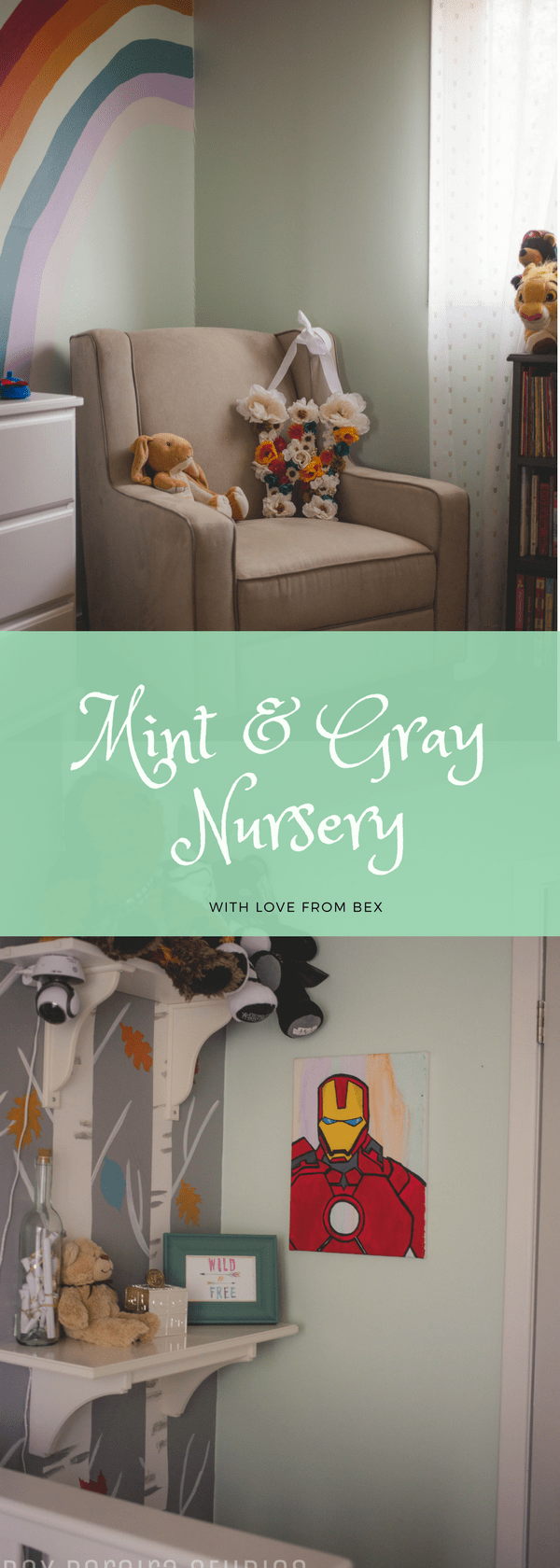 Nursery Mint and Gray Baby Girl
