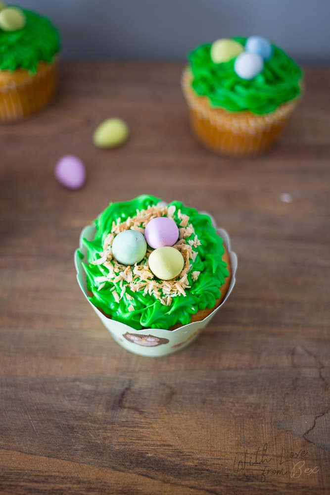 Mini Eggs Spring Cupcakes