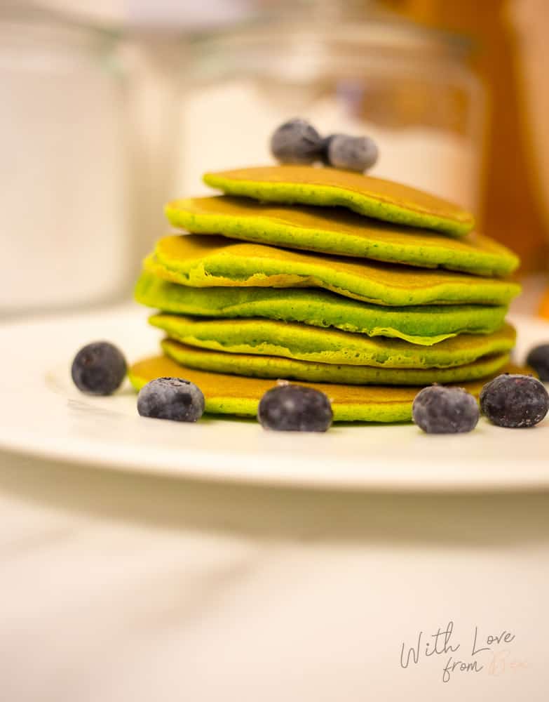 No Dye Green St. Patrick's Day Pancakes