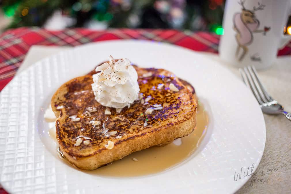 Sweet and Festive Eggnog French Toast