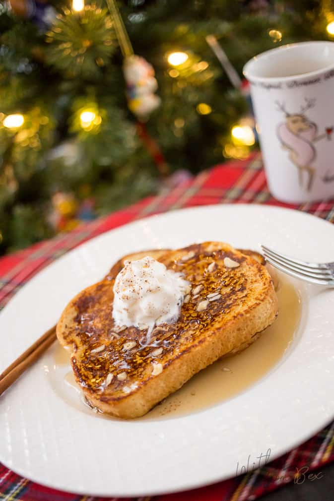 Sweet and Festive Eggnog French Toast