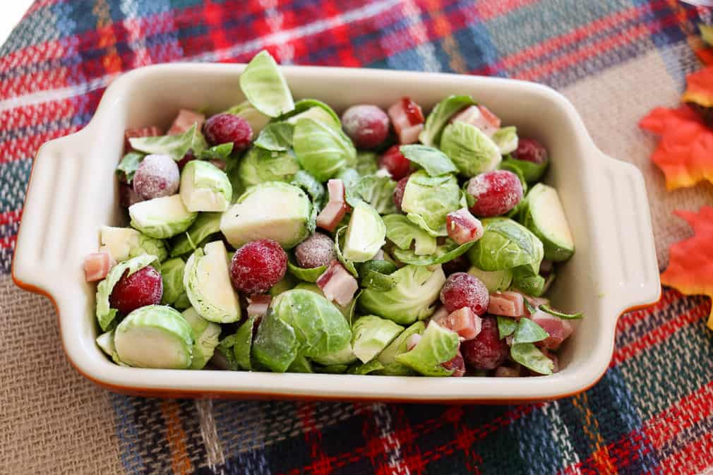 Pancetta Cranberry Brussel Sprouts