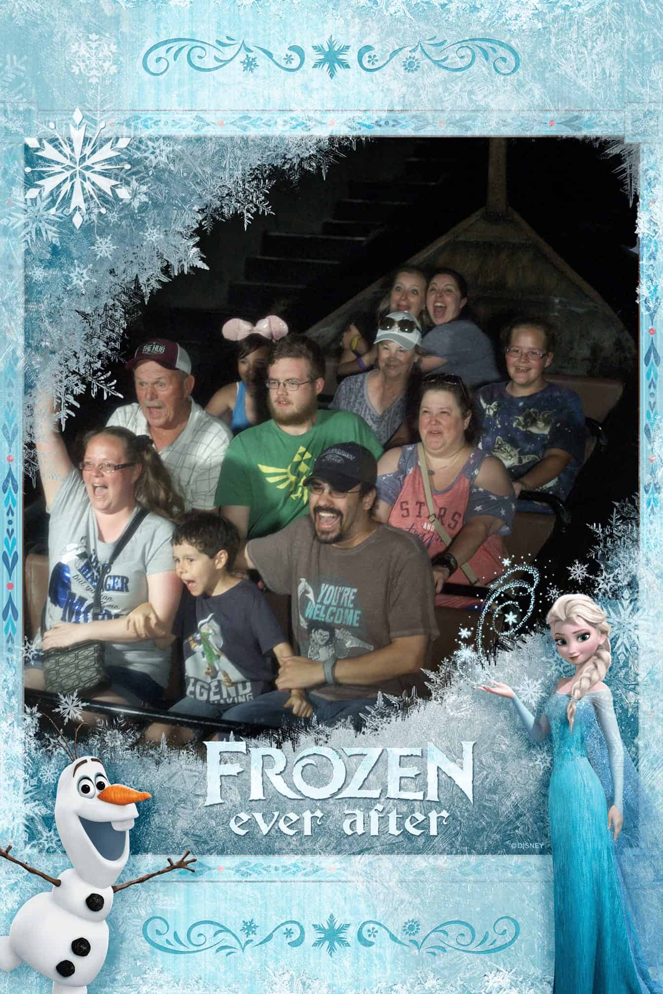 Ride photograph from Frozen Ever After ride at Disney's Epcot