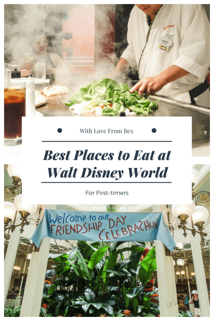 image with chef cooking and epcot in the background with title of article