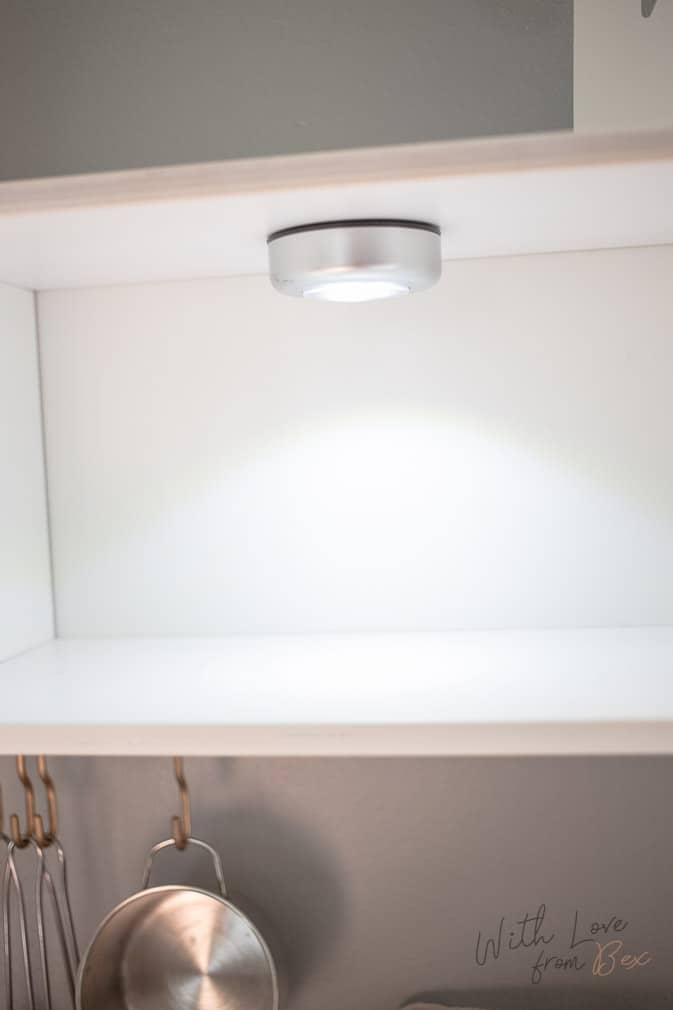 battery powered light in Ikea play kitchen microwave