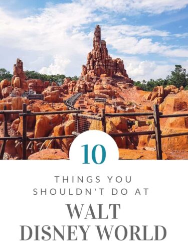 Things You Shouldn’t Do at Disney World