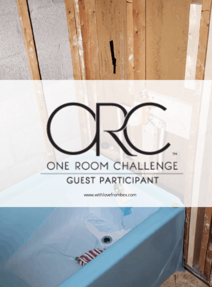 One Room Challenge: Bare Bathroom: Week Three
