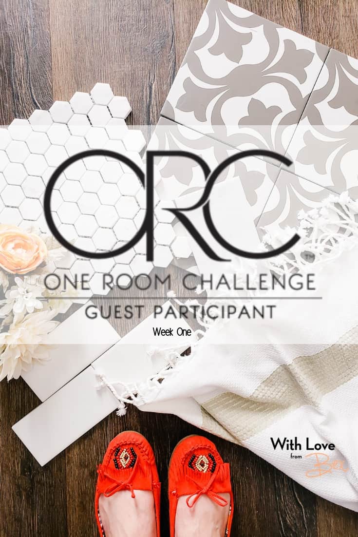 One Room Challenge Modern Bathroom Week One